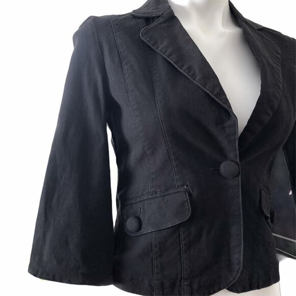 Anthropologie Tulle blazer single button closure tailored fit size small medium - Picture 2 of 13